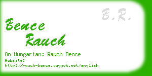bence rauch business card